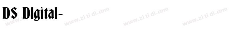 DS Dlgital字体转换